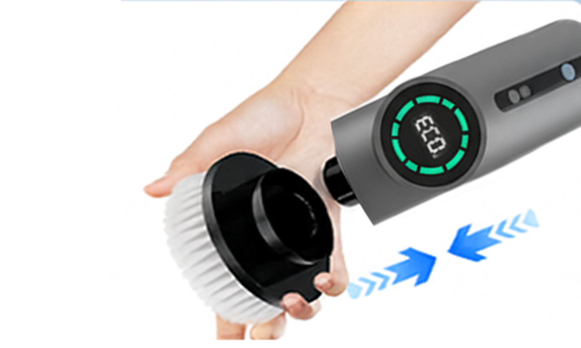 electric-spin-scrubber-Attach the Brush Head