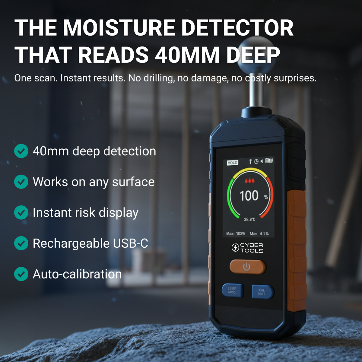 CYBERMOIST PRO™ Moisture Meter