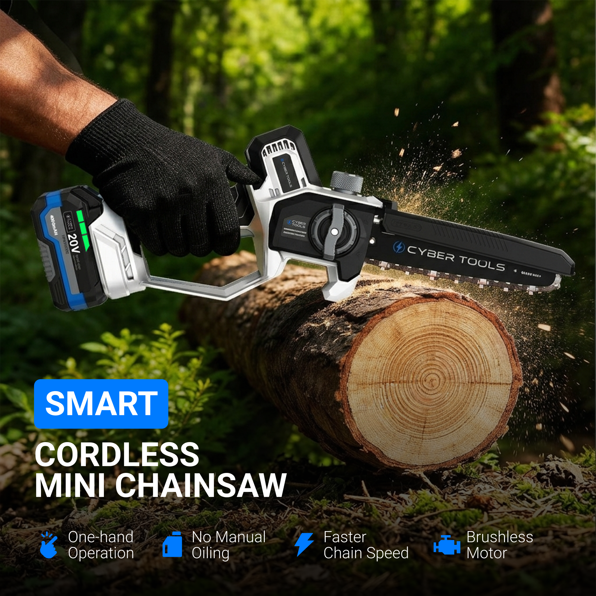 CyberTools Grovecut Cordless Mini ChainSaw