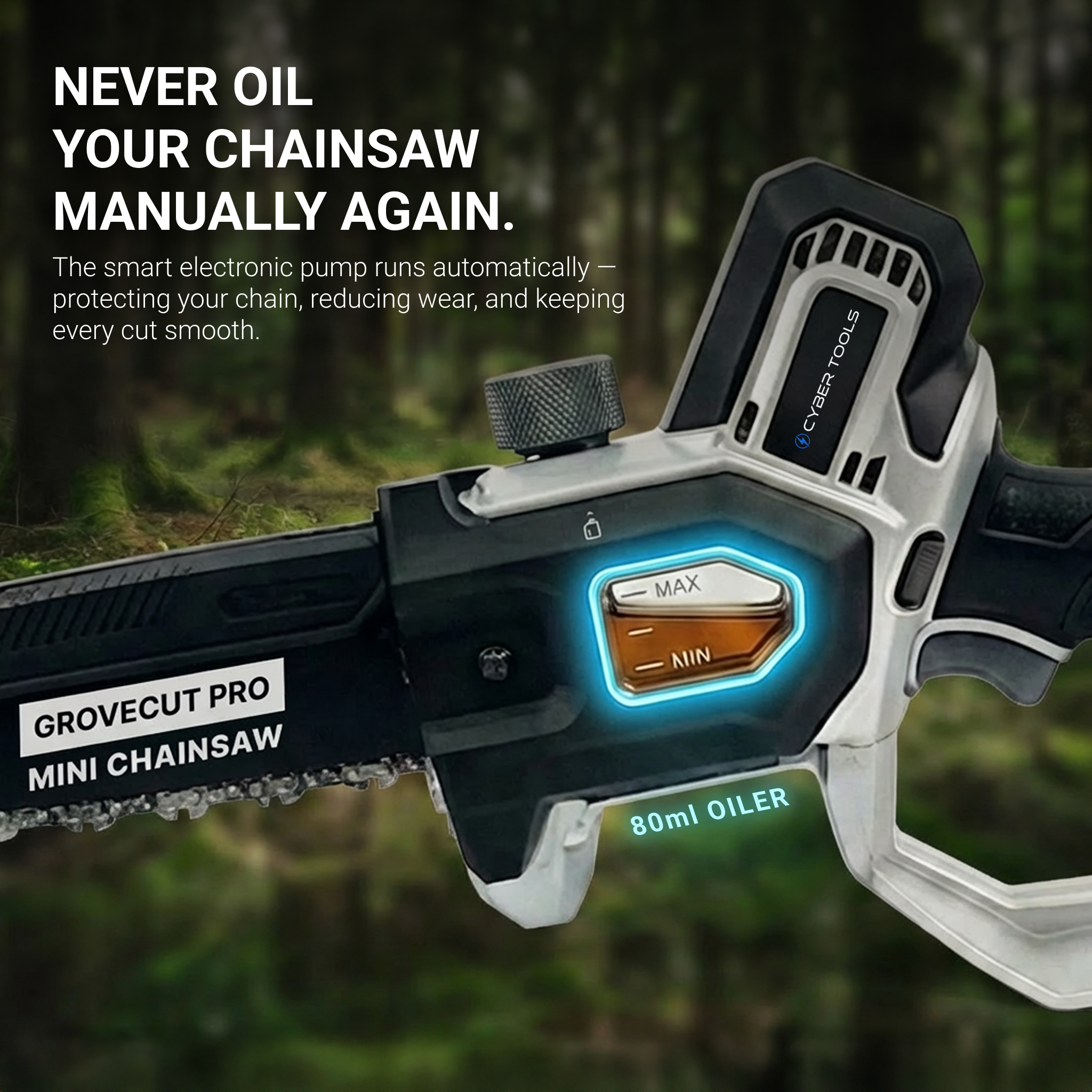 CyberTools Grovecut Cordless Mini ChainSaw