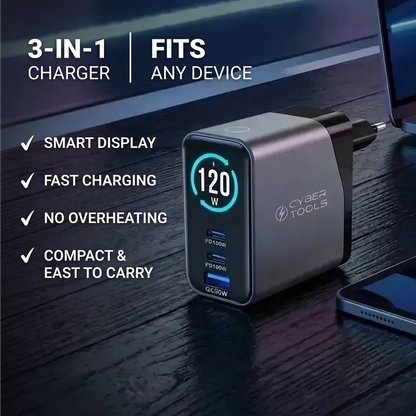 Ultra PowerPocket 120W GaN Wall Charger