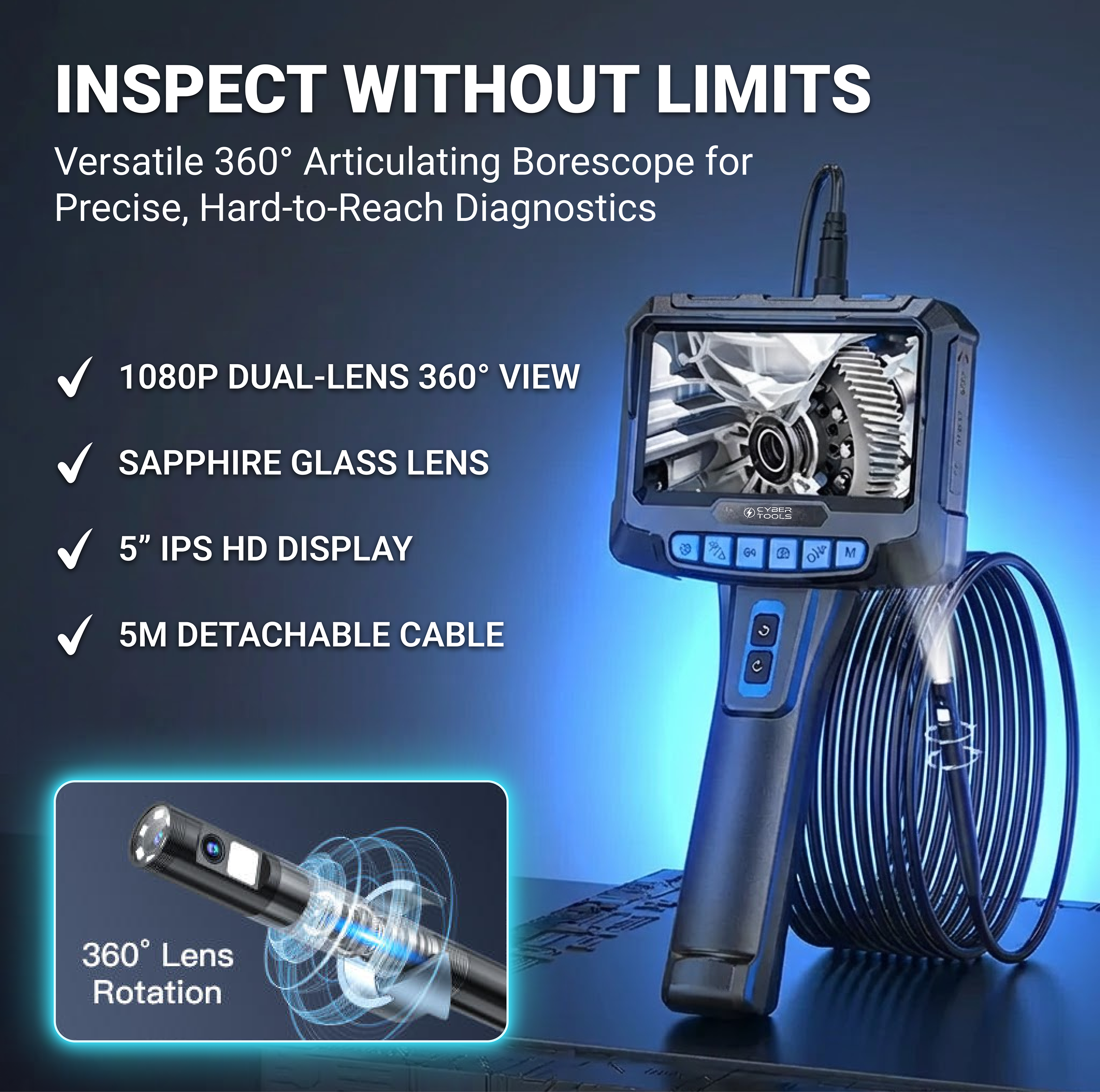 CYBER SapphireVision 360° Borescope