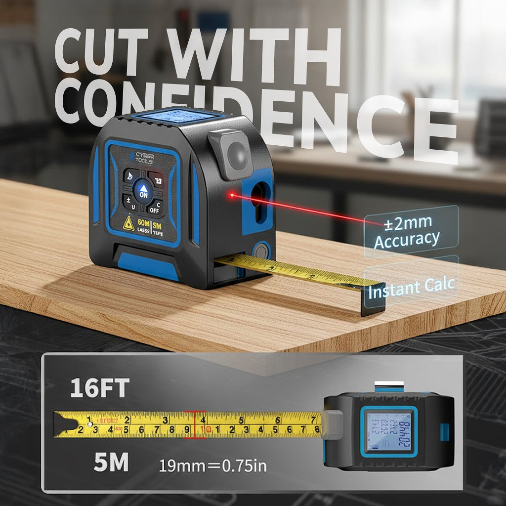 MeasurePro 3-in-1 Digital Laser Tape
