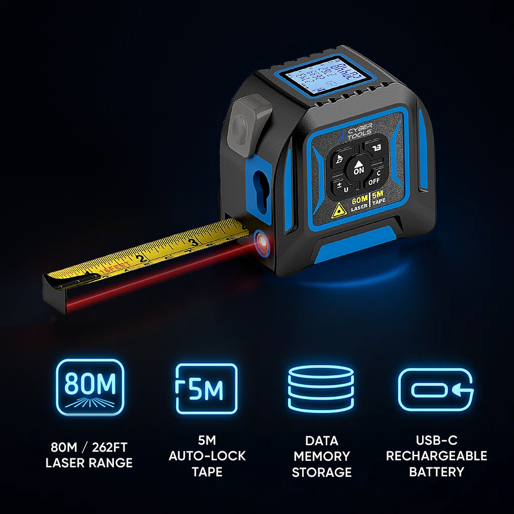 MeasurePro 3-in-1 Digital Laser Tape
