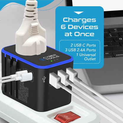 PortVault 360 Universal Travel Adapter-Converter