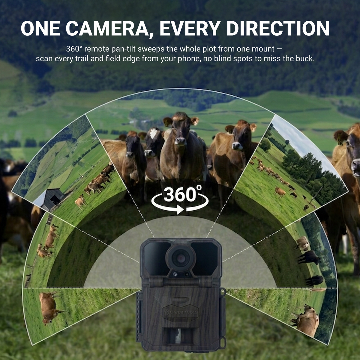 CYBER Trail Camera - AI-Powered 360° Night Vision Trail Camera