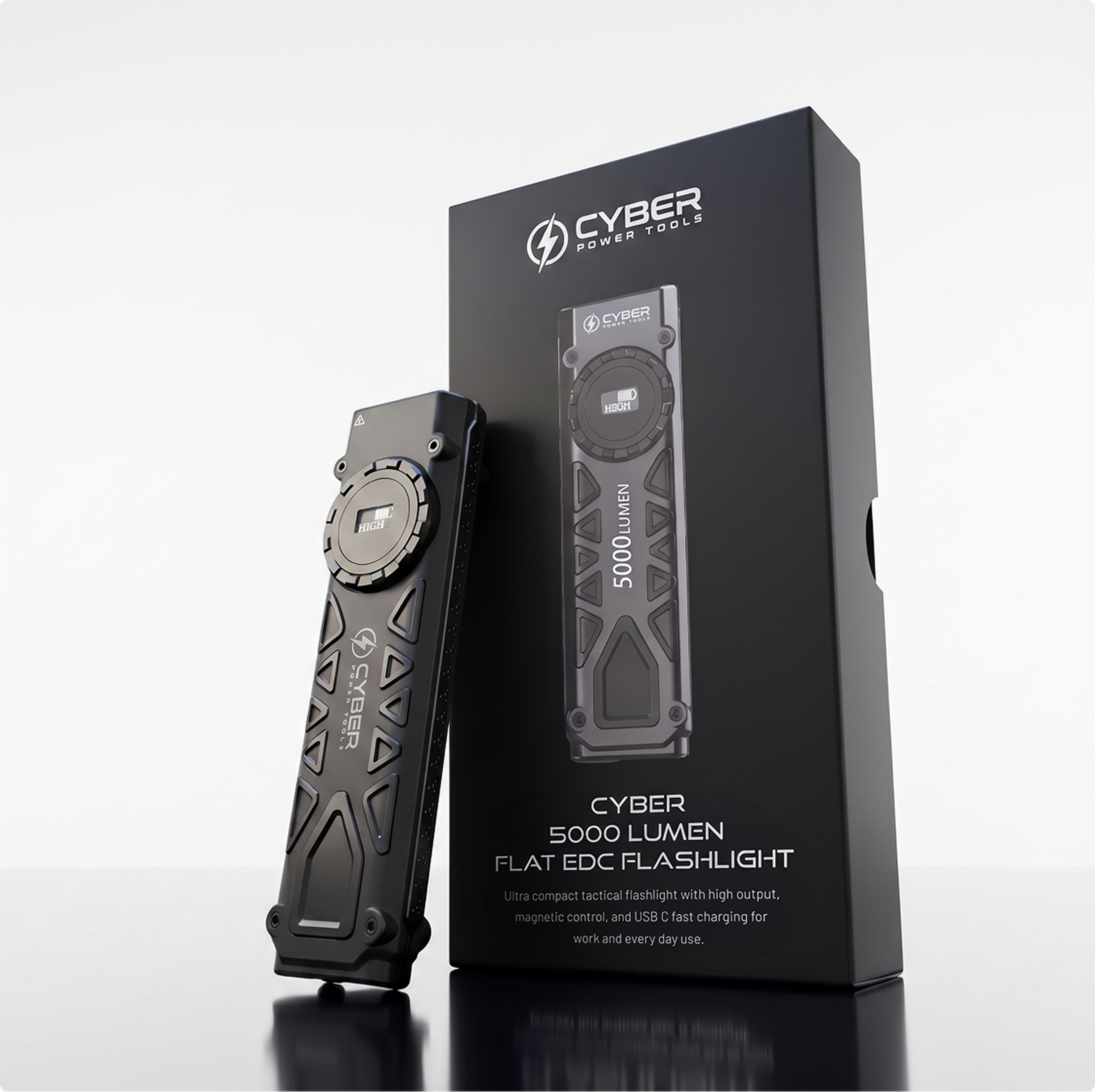 Cyber 5000 Lumen Flat EDC Flashlight