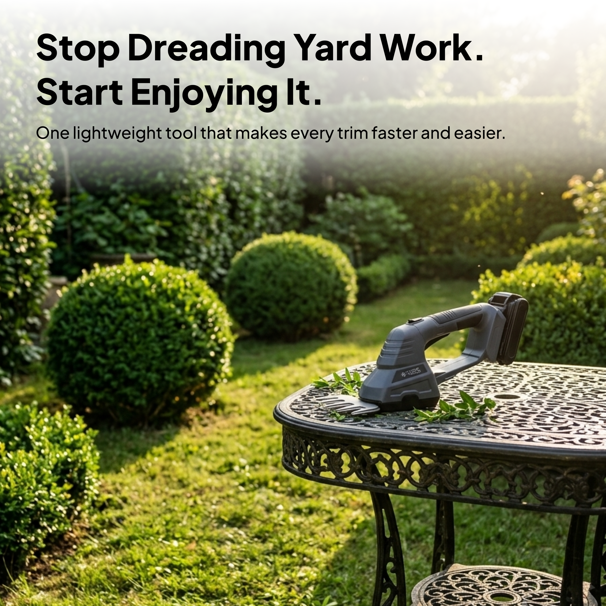 CYBER HedgeMaster Pro 3-in-1 Extended Cordless Hedge Trimmer