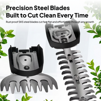 CYBER HedgeMaster Pro 3-in-1 Extended Cordless Hedge Trimmer