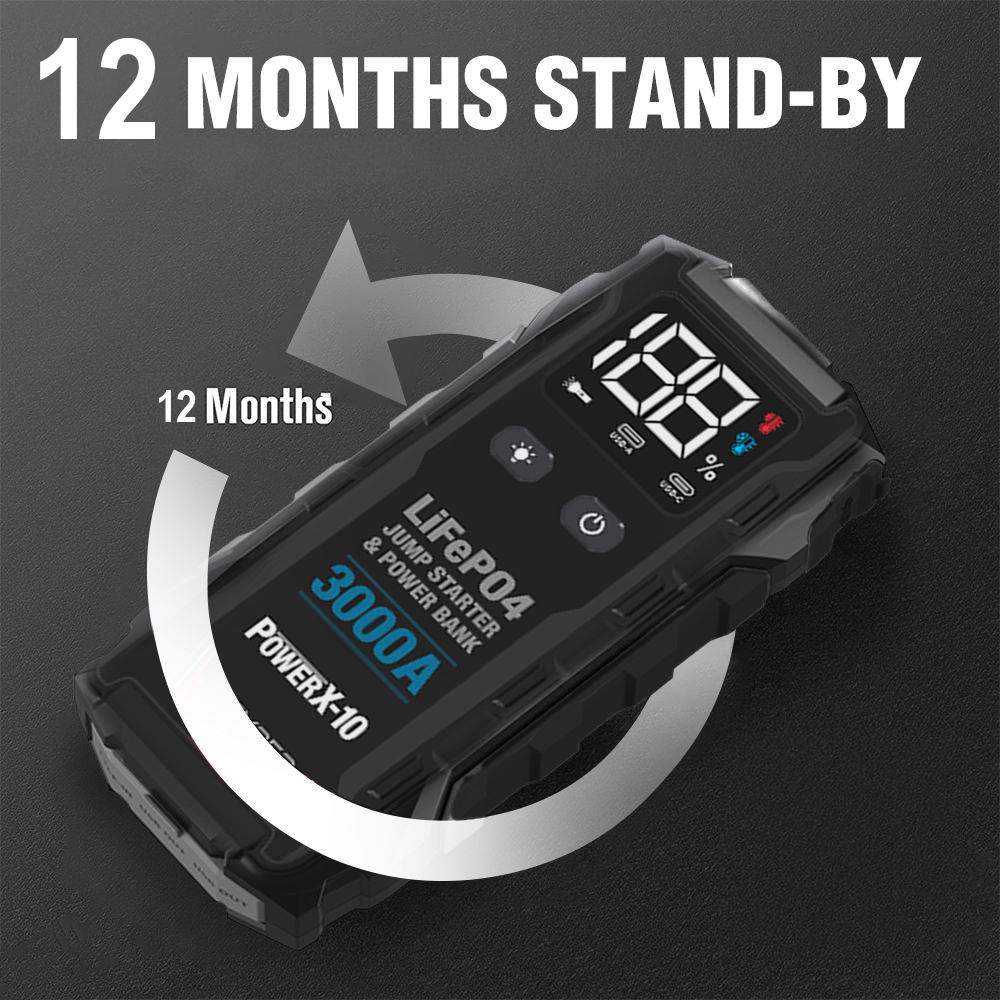 PowerX 10-Protection Portable Jump Starter