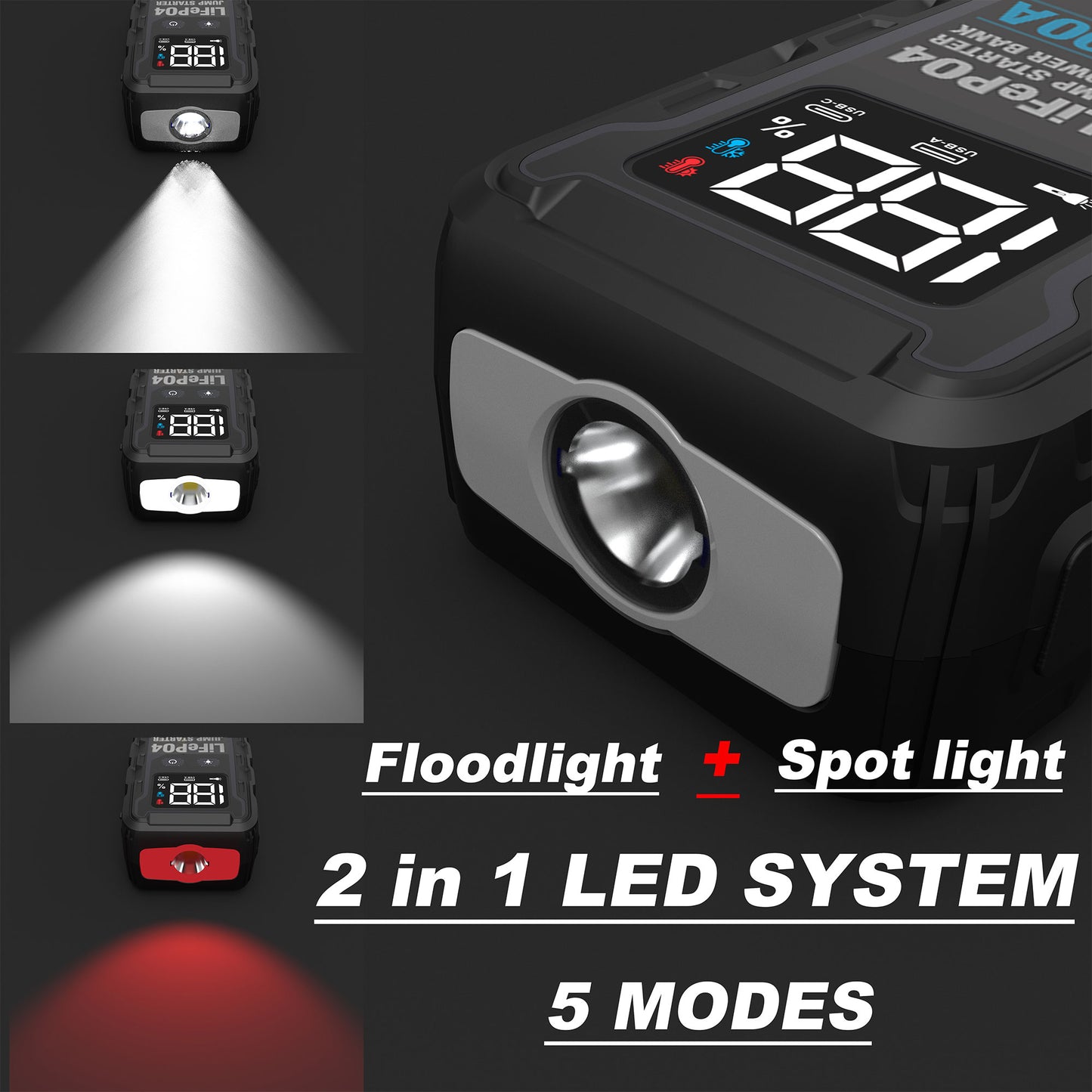 PowerX 10-Protection Portable Jump Starter