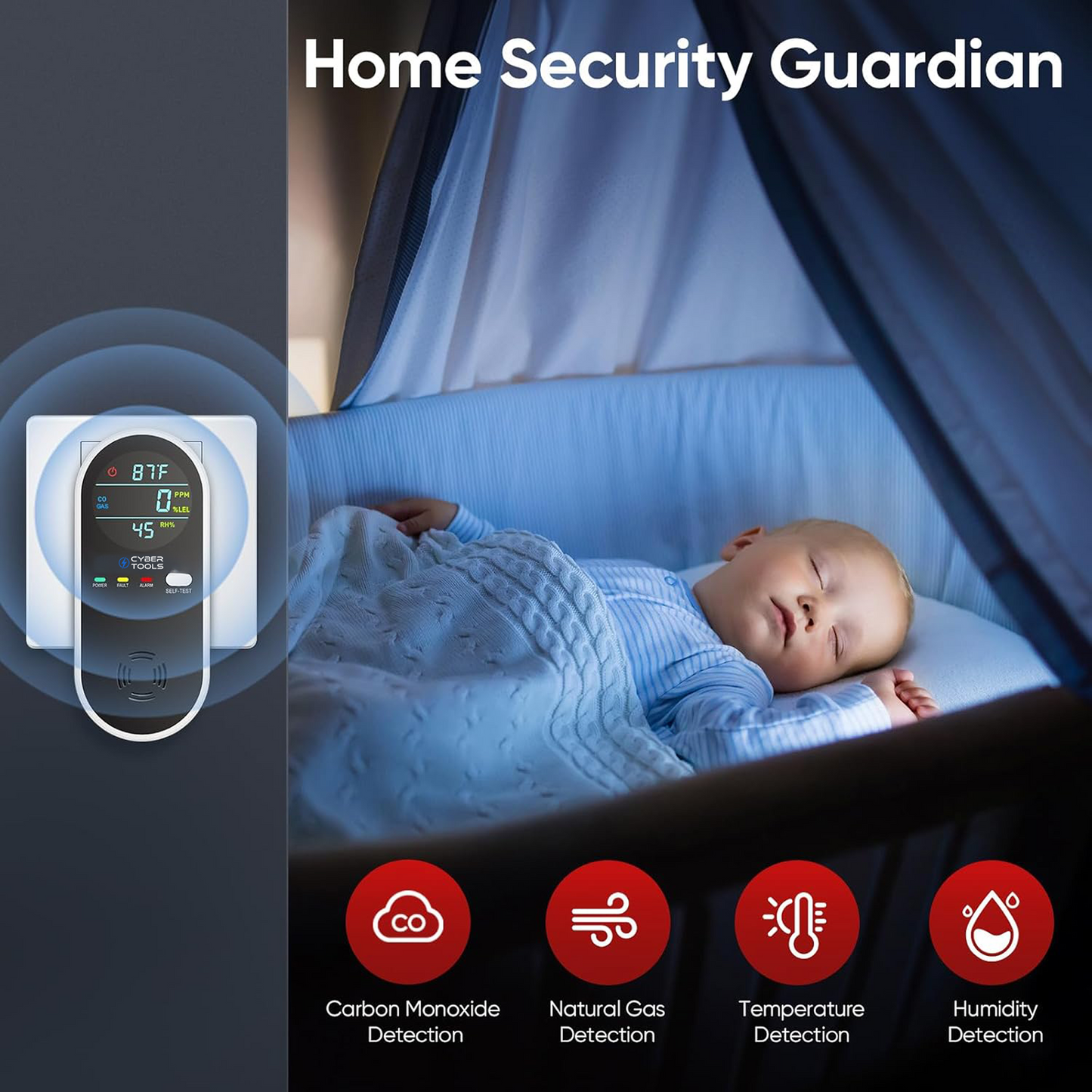 CyberSense Carbon Monoxide Detector