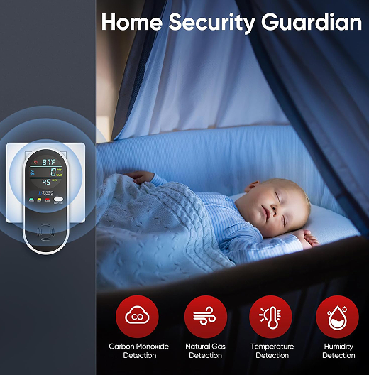 CyberSense Carbon Monoxide Detector-homesecurity