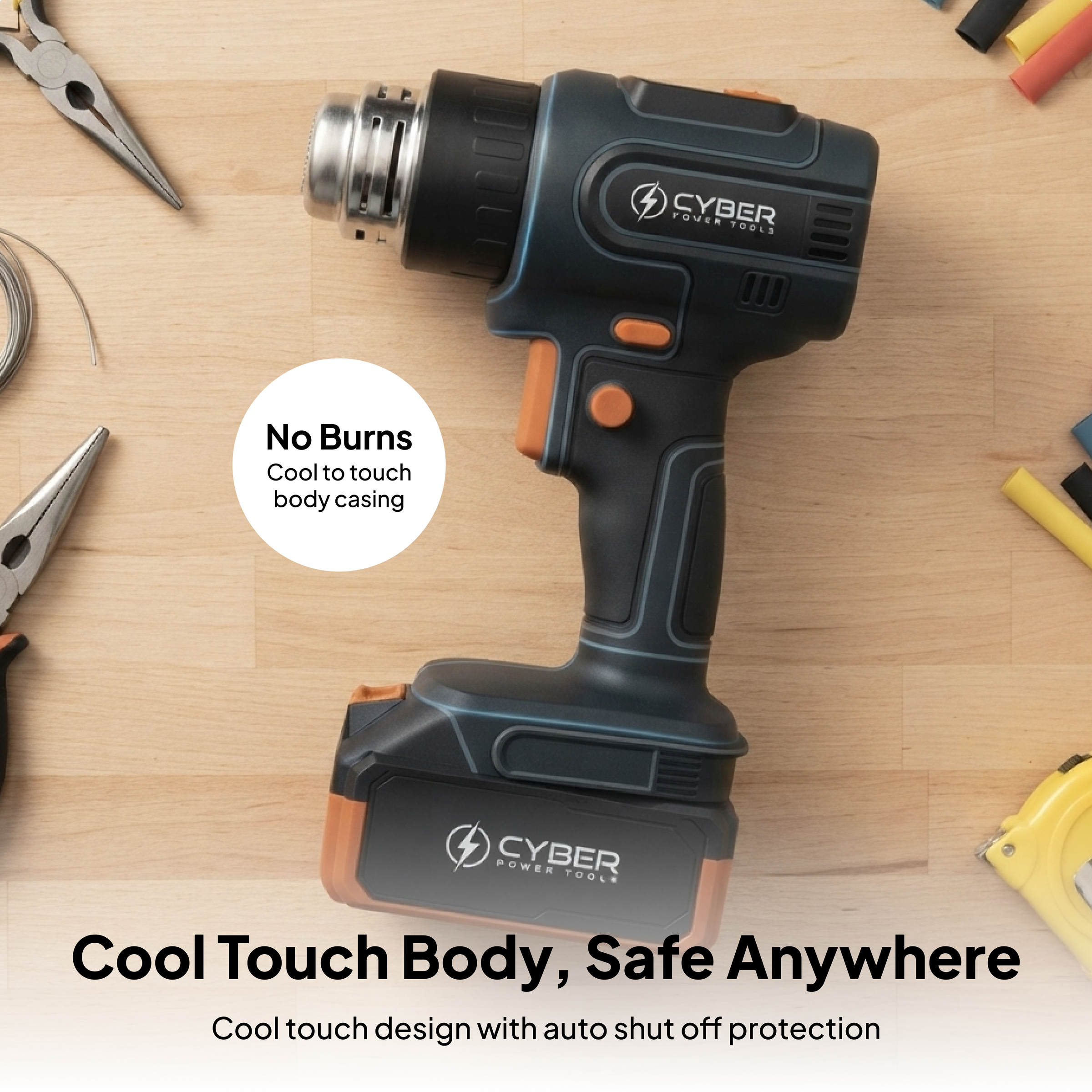 OrcaHeat Pro Cordless Heat Gun