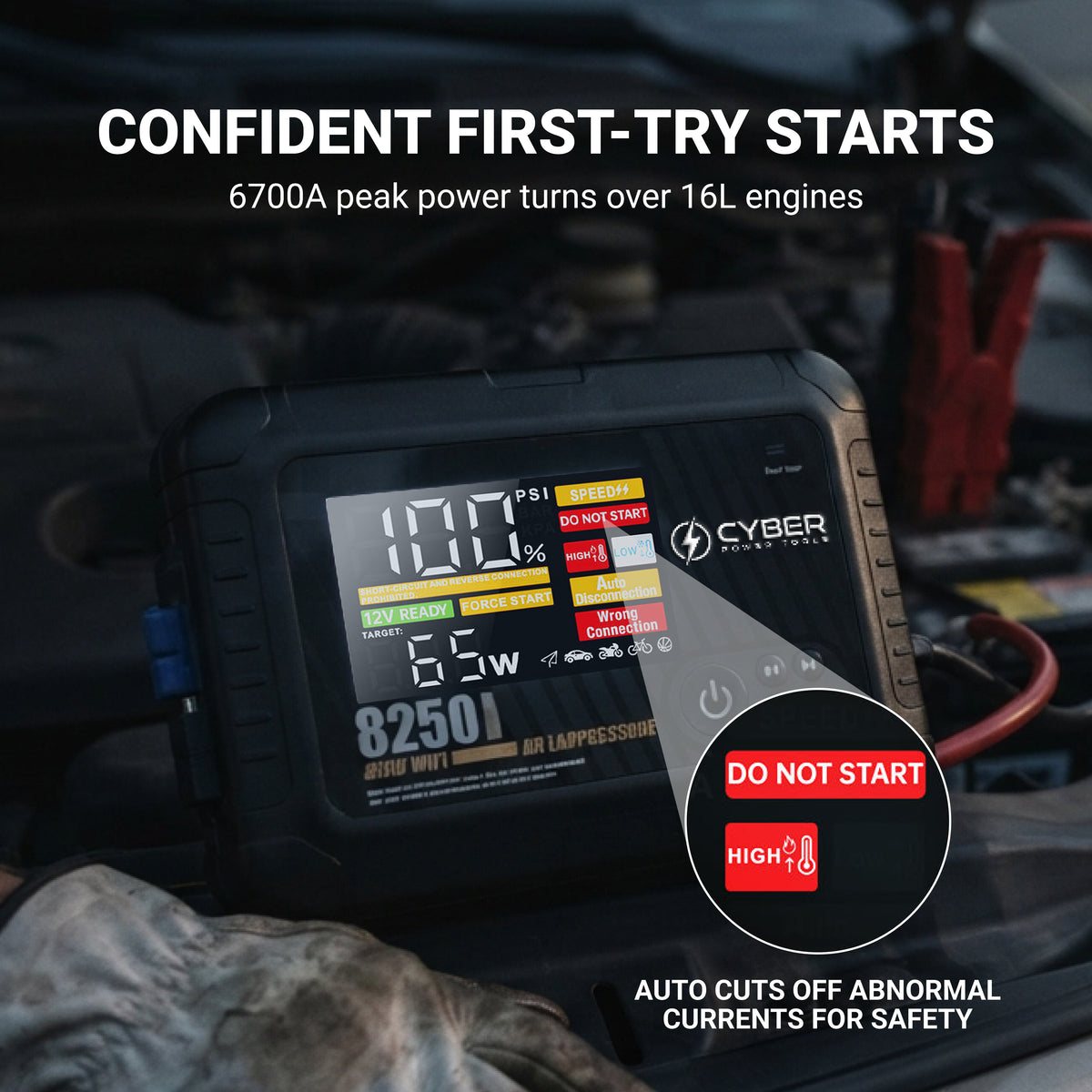 OrcaBoost Pro Jump Starter with Air Compressor