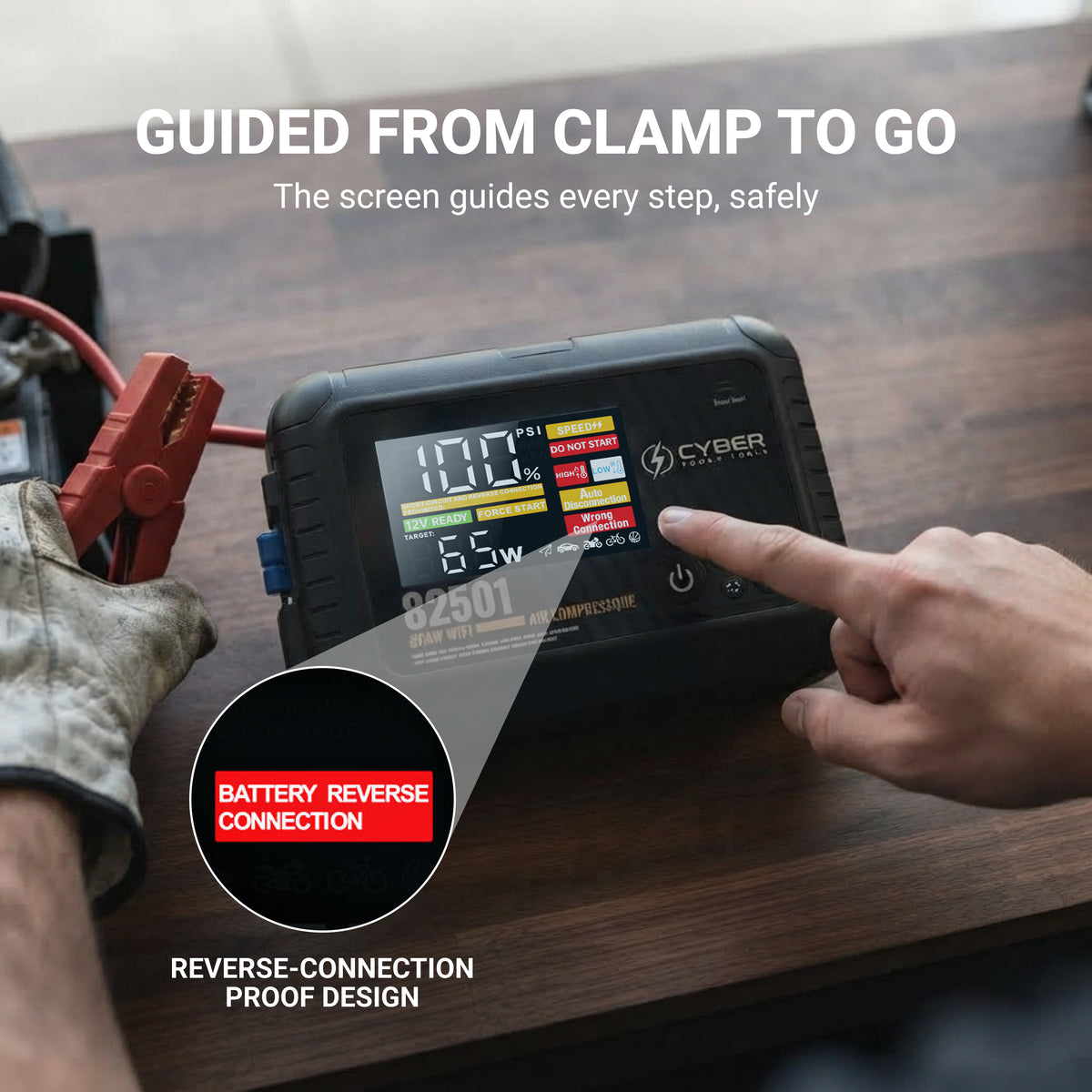 OrcaBoost Pro Jump Starter with Air Compressor