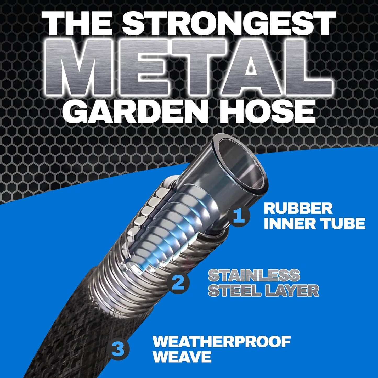 SteelFlow™ Hybrid Metal Garden Hose
