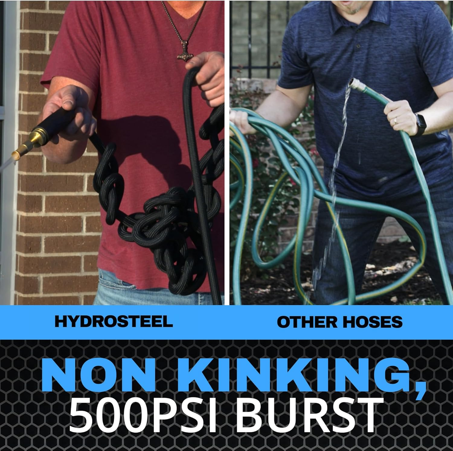 SteelFlow™ Hybrid Metal Garden Hose